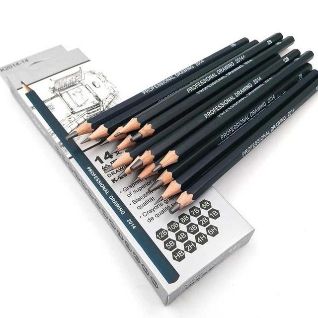 Black Graphite Pencils Sets 6b, Art Supplies Pencil Graphite